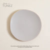 Image of Plato postre monastir gris borde natural 20 cm