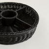 Image of Copetinera de pp trenzado negro