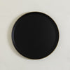 Image of BANDEJA REDONDA PP NEGRO CON BORDE DORADO 35 X 2 CM