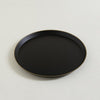 Image of BANDEJA REDONDA PP NEGRO CON BORDE DORADO 35 X 2 CM