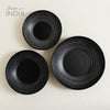 Image of SET X 3 BANDEJAS/BOWLS REDONDAS DE METAL NOIDA 26/28/33CM