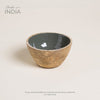 Image of Bowl de madera esmaltada saha grey