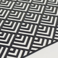 Camino pvc geometric negro 90x33