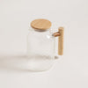 Image of JARRA DE VIDRIO CON MANIJA DE BAMBU 1500 ML