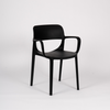 Image of Silla Smile de plástico apilable, con apoya brazos
