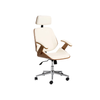 Image of Sillón Miller gerencial tapizado en ecocuero con madera