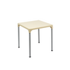 Image of Mesa Lupe tapa en polipropileno y patas grises 72x72 cm. Colores varios
