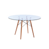 Image of Mesa Eames Redonda con Tapa de Vidrio
