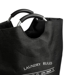 Cesto laundry rules con manija negro