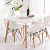 Image of Silla Eames plástica con patas de madera natural - Varios colores