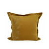 Image of Almohadón velvet liso bordado floral