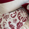 Image of Almohadón tusor linea ambar con estampado