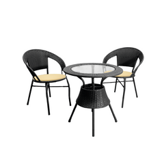 Set Rattan Altan Negro