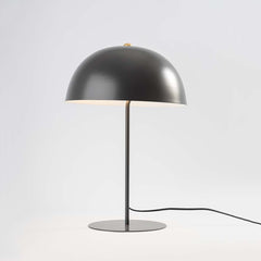 Lampara de mesa de hierro pantalla hongo