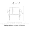 Image of Sillón exterior linea adirondack de madera laqueada