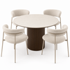 Image of Mesa Taormina + 4 Sillas Amalfi Beige