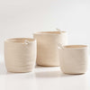 Image of Canastos circulares de Yute Beige. Set x3