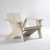 Image of Sillón exterior linea adirondack de madera laqueada