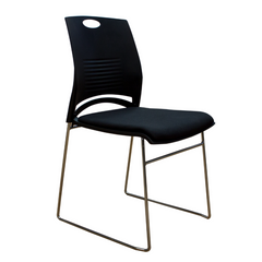 Silla Loise asiento tapizado con patas metálicas. Colores varios