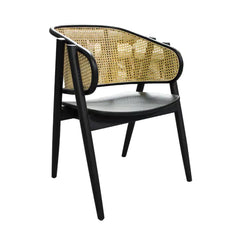 Sillón CANE de madera y esterillado