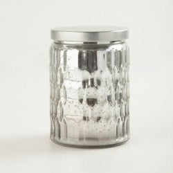 Vela sin Aroma en Pot de Vidrio Galvanizado. Modelos Varios