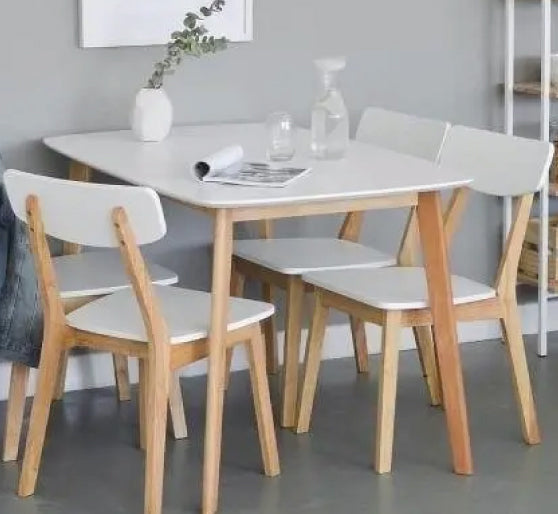 Mesa comedor nórdica rectangular 189 €  Comedor nordico, Mesa y sillas  cocina, Decoraciones de casa