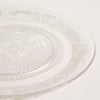 Image of Plato playo de vidrio labrado
