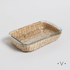 Fuente rectangular de borosilicato para horno