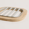 Image of POSA PAVA GRIS BASE BAMBOO 17X17 CM