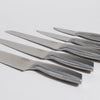 Image of Set por 5 cuchillos con taco imantado plateado