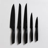 Image of Set por 5 cuchillos con taco imantado black de acero inoxidable