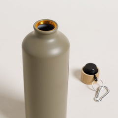 Botella aluminio deportiva moscu verde 750 ml