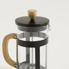 Image of CAFETERA CON EMBOLO NEGRA Y BAMBOO 1000 ML