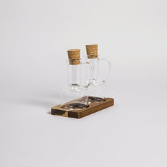 Set de aceitera y vinagrera con asa 200 ml