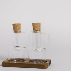 Set de aceitera y vinagrera con asa 200 ml