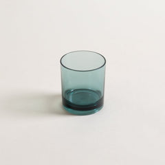 Vaso bajo de acrílico taipei petróleo 380 ml