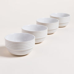 Set x 4 bowls lines en rack 450 ml