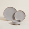 Image of BOWL TOZEUR GRIS CON BORDE NATURAL 15 CM