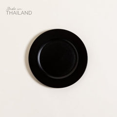 Plato de postre fine plus black