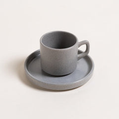 TAZA Y PLATO NET GRANITE 184 ML