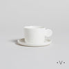 Image of TAZA Y PLATO CAPRI 100 ML