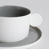 Image of Taza y plato linea capri grey - 200 ml