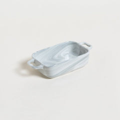 Mini fuente rectangular con asas carrara