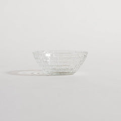 Bowl de vidrio diseño ratan