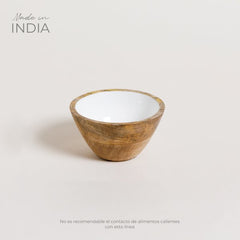 Bowl de madera esmaltada saha