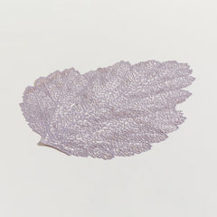 individual pvc hoja gris rosado