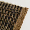 Image of Camino tejido yute natural y negro.