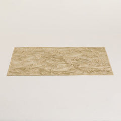 Individual de pvc rectangular dorado