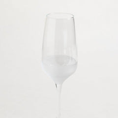 Set x 6 copas champagne linea Mersin fondo esmerilado