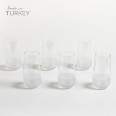 Set x 6 vasos altos mersin fondo esmerilado 470 ml